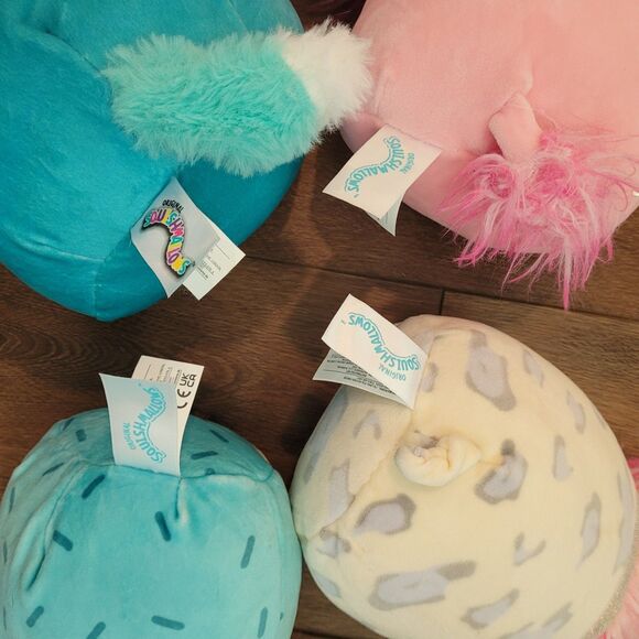 Squishmallows Plush Lot of 4 Fox Poodle Jerry Hedgehog Pig Kellytoy Original - Picture 4 of 11